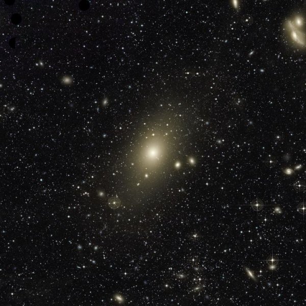 Una vecchia e gigantesca galassia ellittica come M87 ha da poco divorato una piccolo galassia a spirale che le ha regalato nuova vita attraverso le sue stelle giovani e blu. I giovani aiutano sempre i vecchi nella società cosmica. Fonte: Chris Mihos (Case Western Reserve University)/ESO