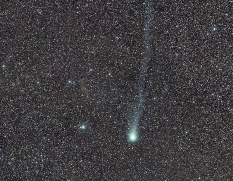 La cometa C/2014 Q2 (Lovejoy) fotografata il 22 Feb. 2015. Fonte: Fabrice Noel