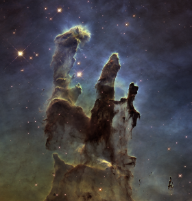I pilastri della Creazione nella nebulosa Aquila. Fonte: NASA/Hubble