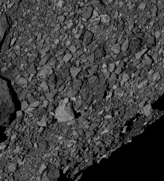 Sassi... che Bennu ha conservato... Fonte: NASA/Goddard/University of Arizona